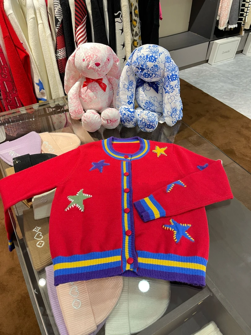 A38圣诞经典星星开衫25SS新款秋冬毛衣
