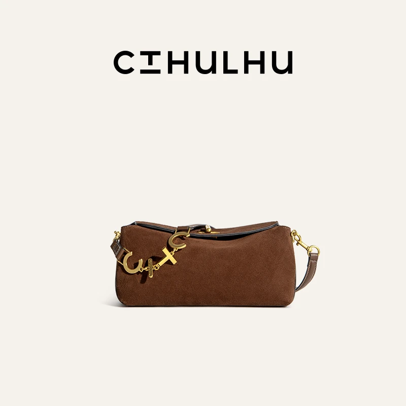 CTHULHU【字母翻盖法棍包】CT407B121韩国小众品牌复古时尚简约包NN