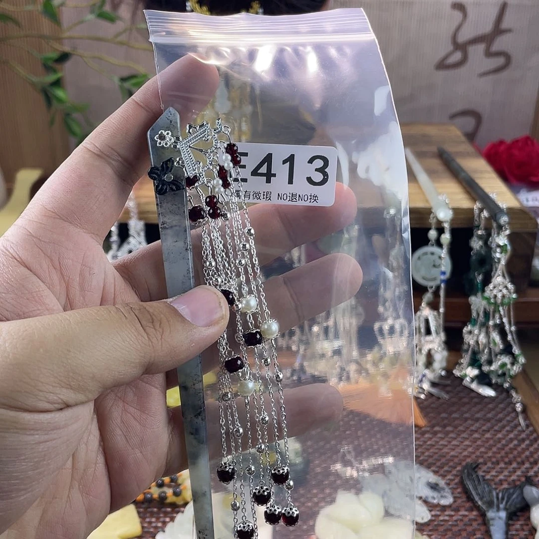 蛇纹石玉合金发饰?****?