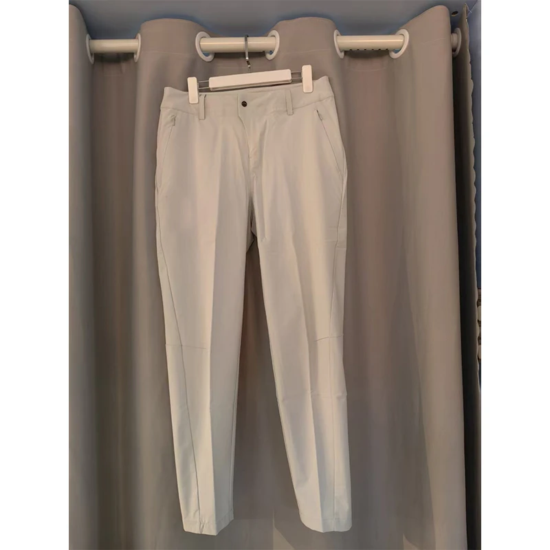 2136401 休闲运动弹力透气速干梭织长裤