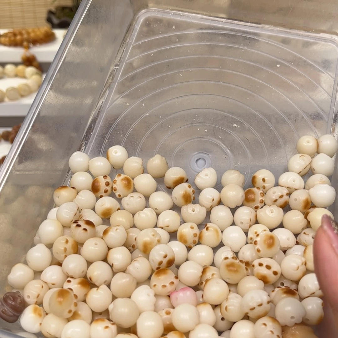 白玉菩提手串猫爪20颗