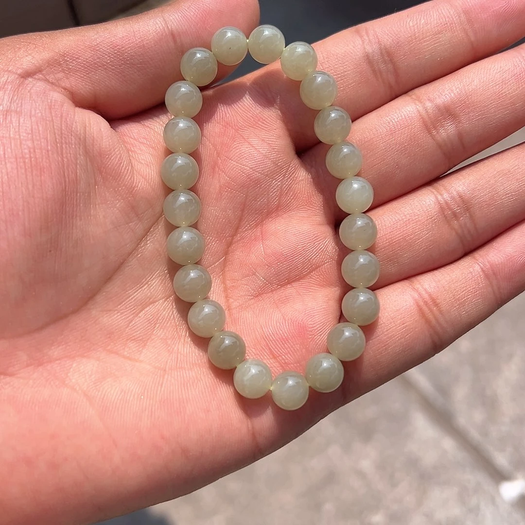 和田玉未镶嵌颈饰和田玉手串虎