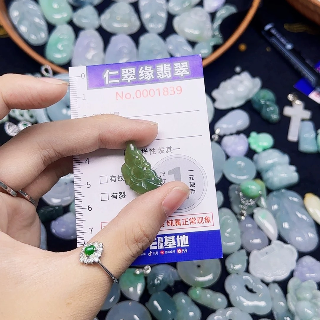 翡翠未镶嵌套链翡翠