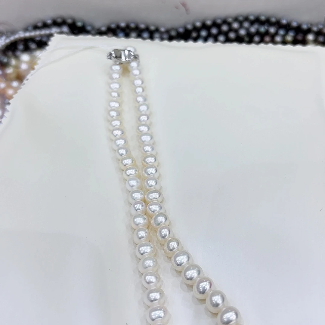 淡水珍珠未镶嵌颈饰6-8无核