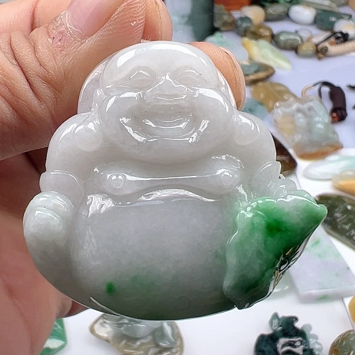 颈饰未镶嵌翡翠缅甸翡翠吊坠