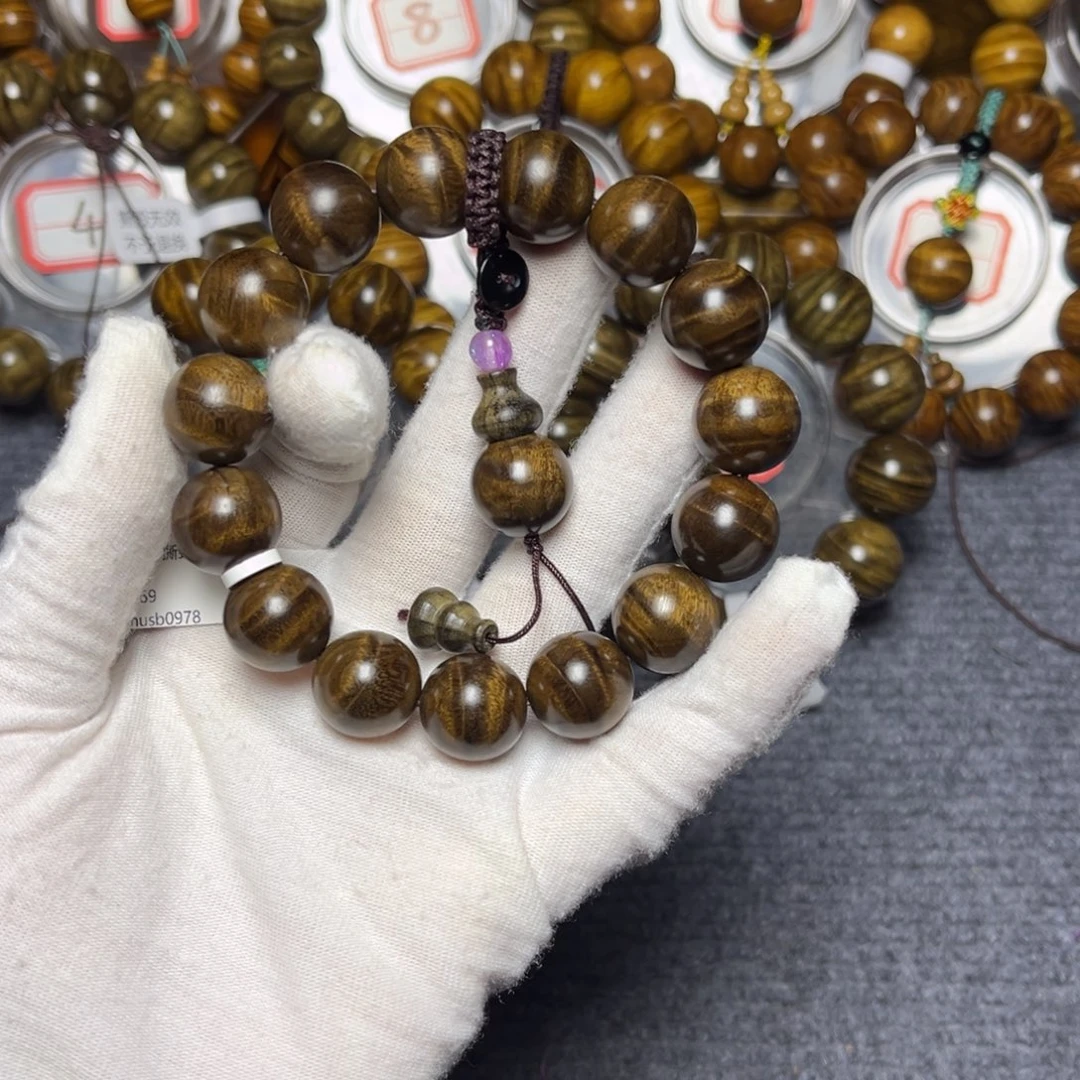 楠木（金丝楠）手串/手链阴沉1.5水波199