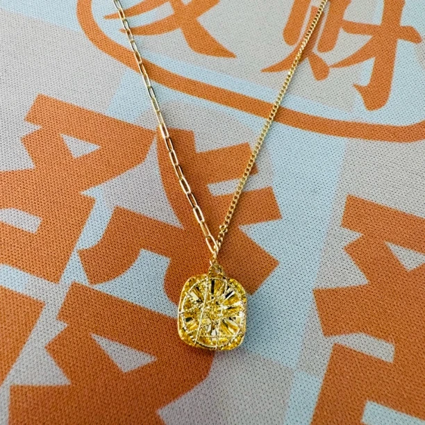 【陈晨专享】足金999饰品 方糖项链 5.08 GP