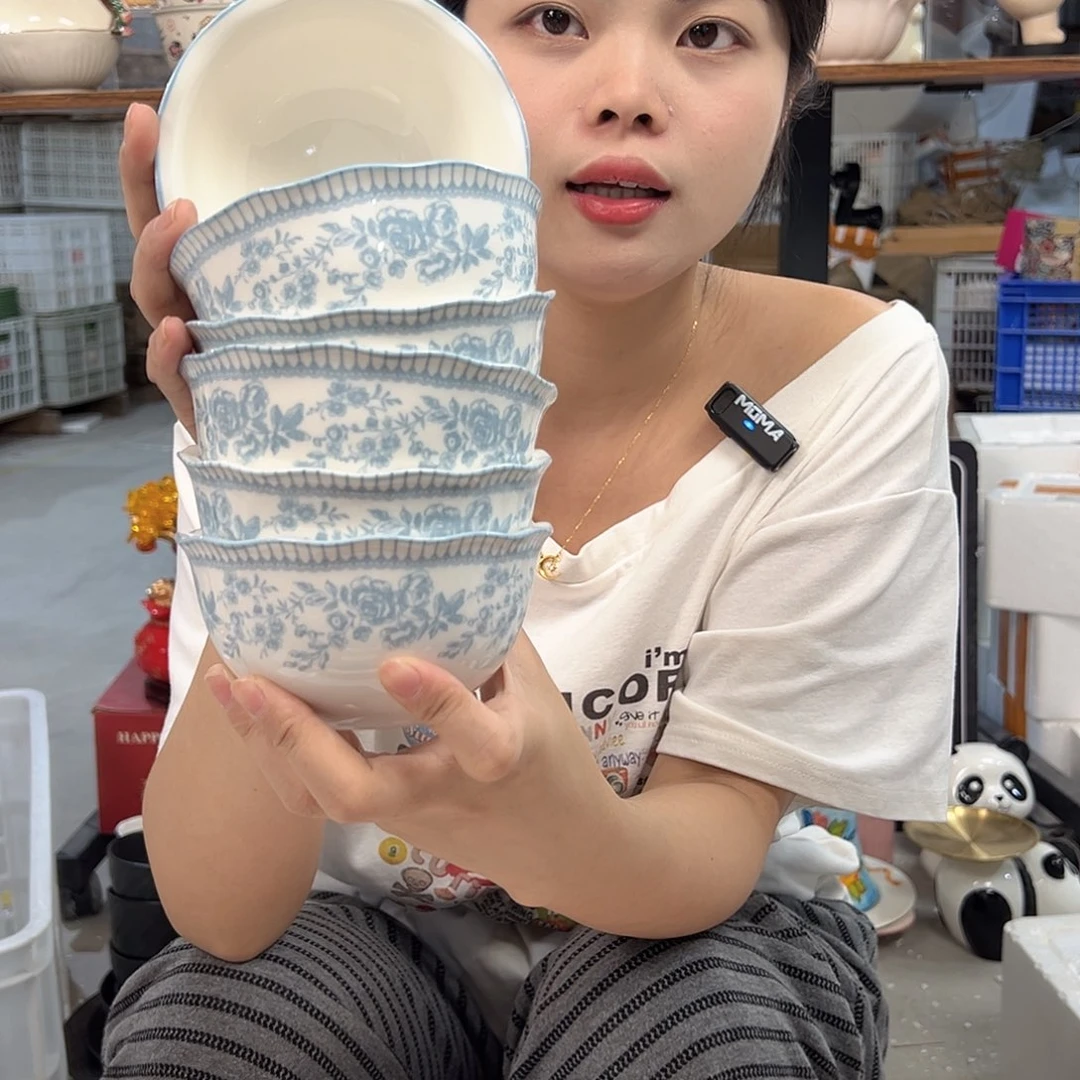 潮州微瑕陶瓷餐具4.5寸