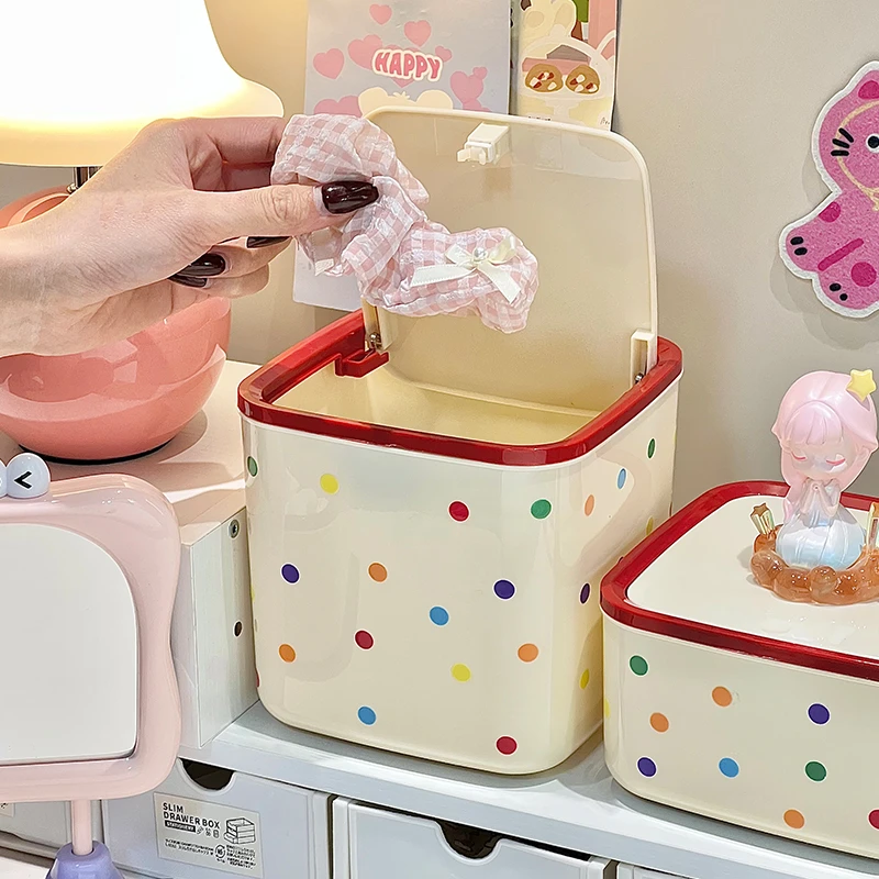 女童儿童发饰收纳盒桌面大容量带盖首饰盒女生皮筋头绳发夹整理盒