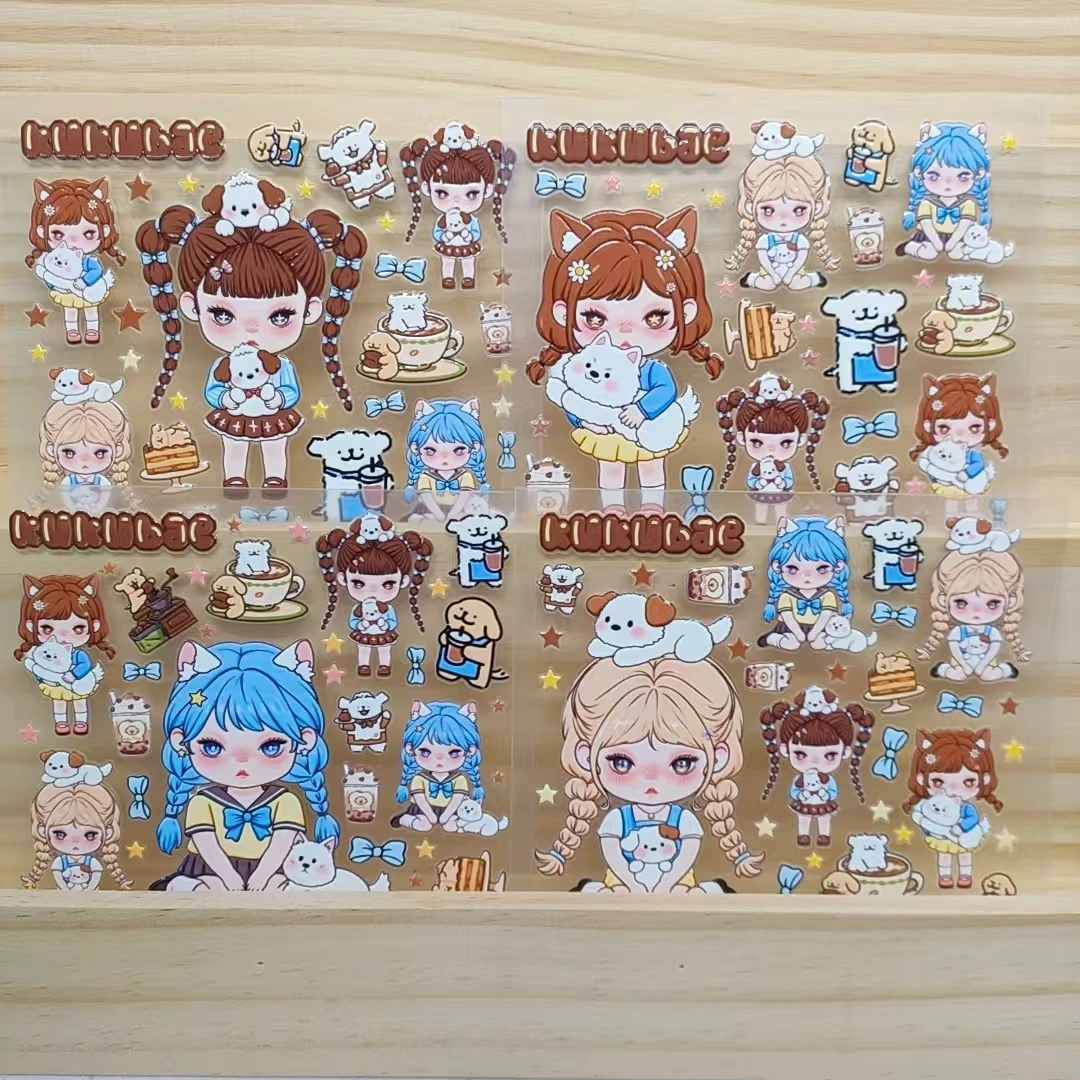 3张大卡浮雕贴纸DIY手机壳平板笔记本电脑等（独家）