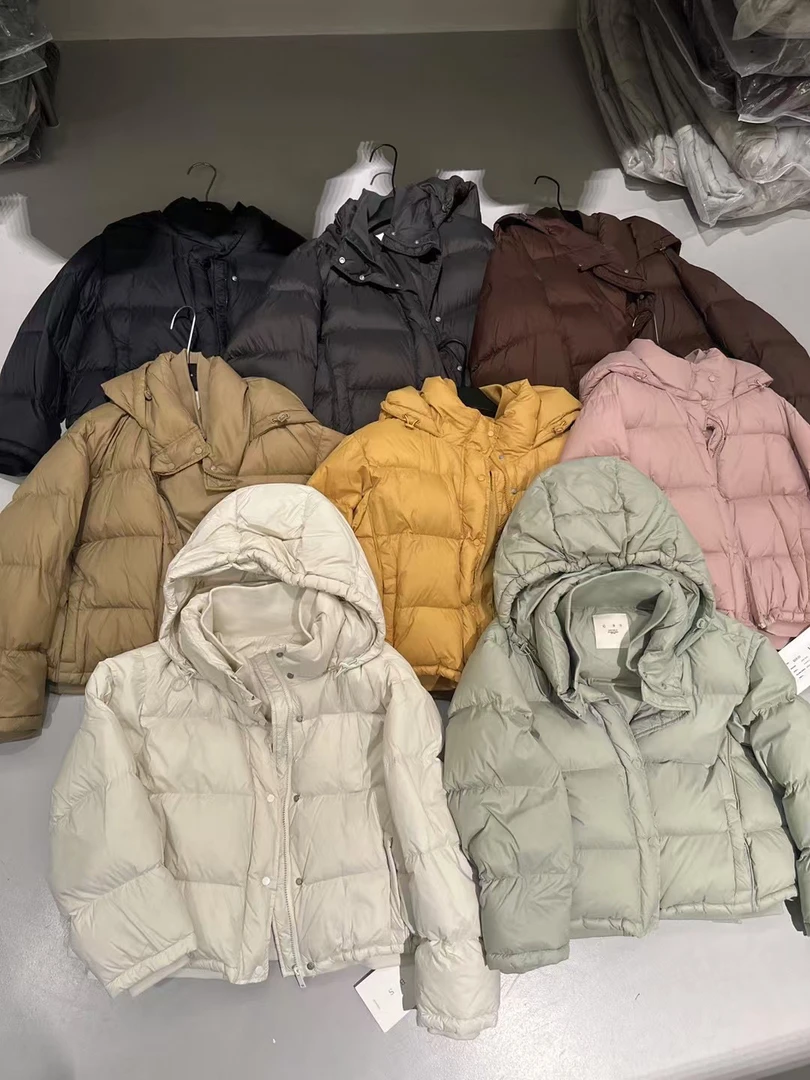 纤贝思930【期待已久】韩版连帽羽绒服外套