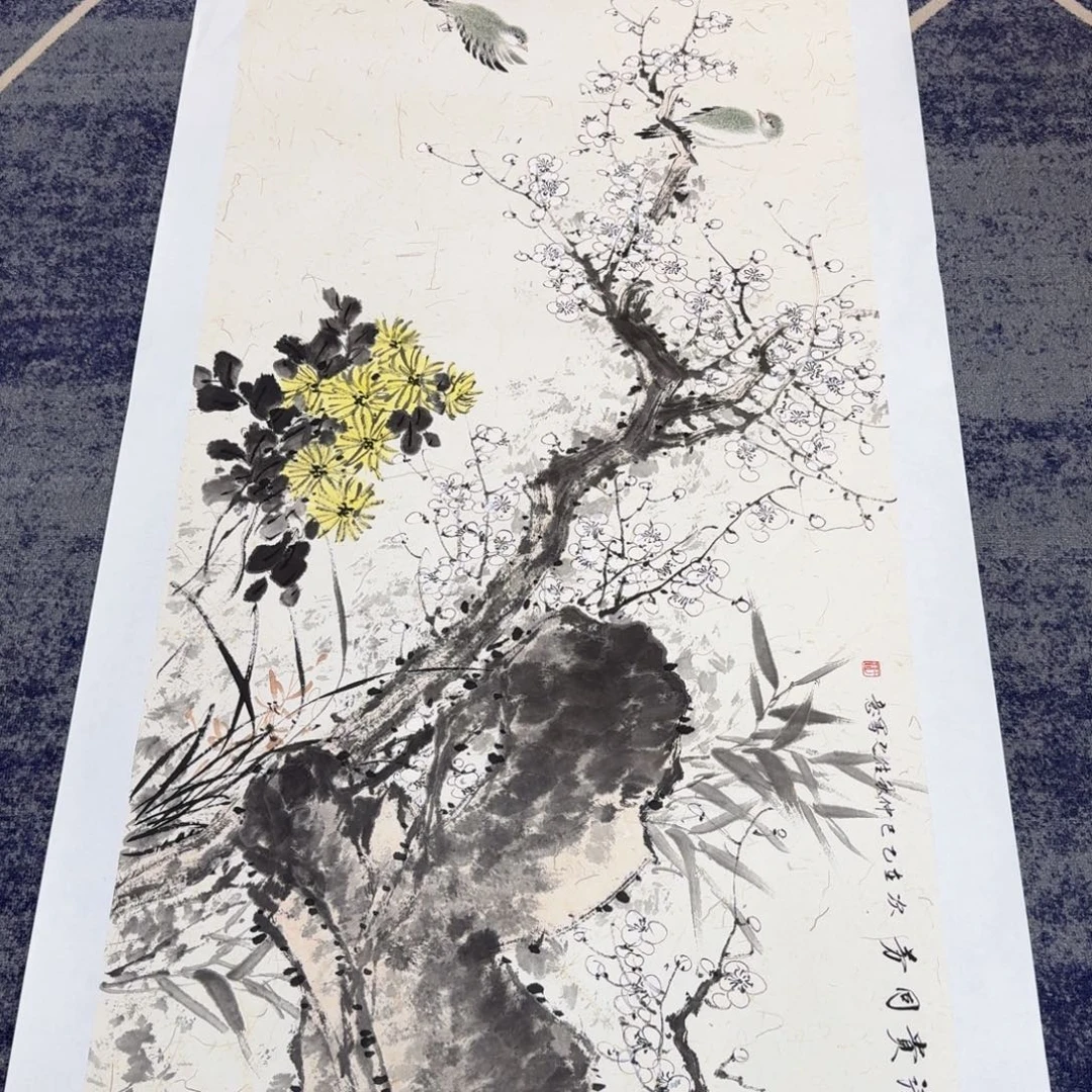 国画国画作品山水花鸟