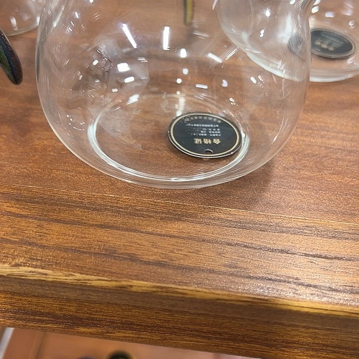 玻璃手工艺品大肚公道杯炫羽金
