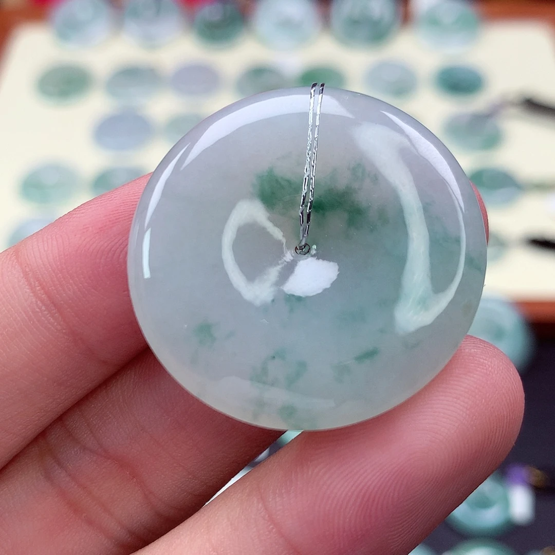 翡翠未镶嵌颈饰36 尺寸32.7-6