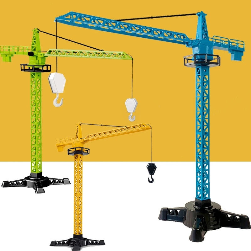 合金起重塔吊翻斗车搅拌车男孩可升降吊机油罐车泵车模型玩具礼物