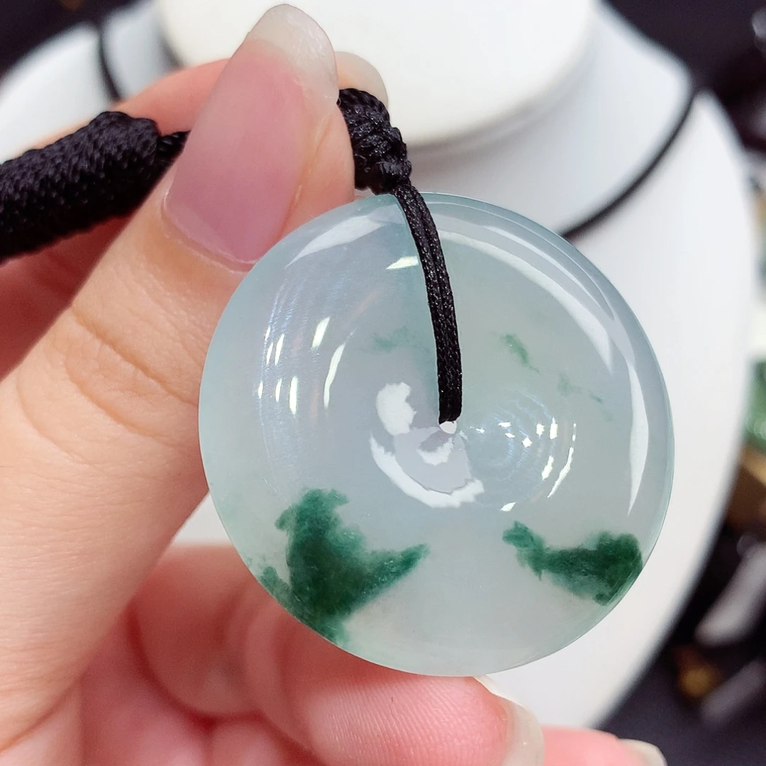 翡翠未镶嵌颈饰翡翠100，34.2/6