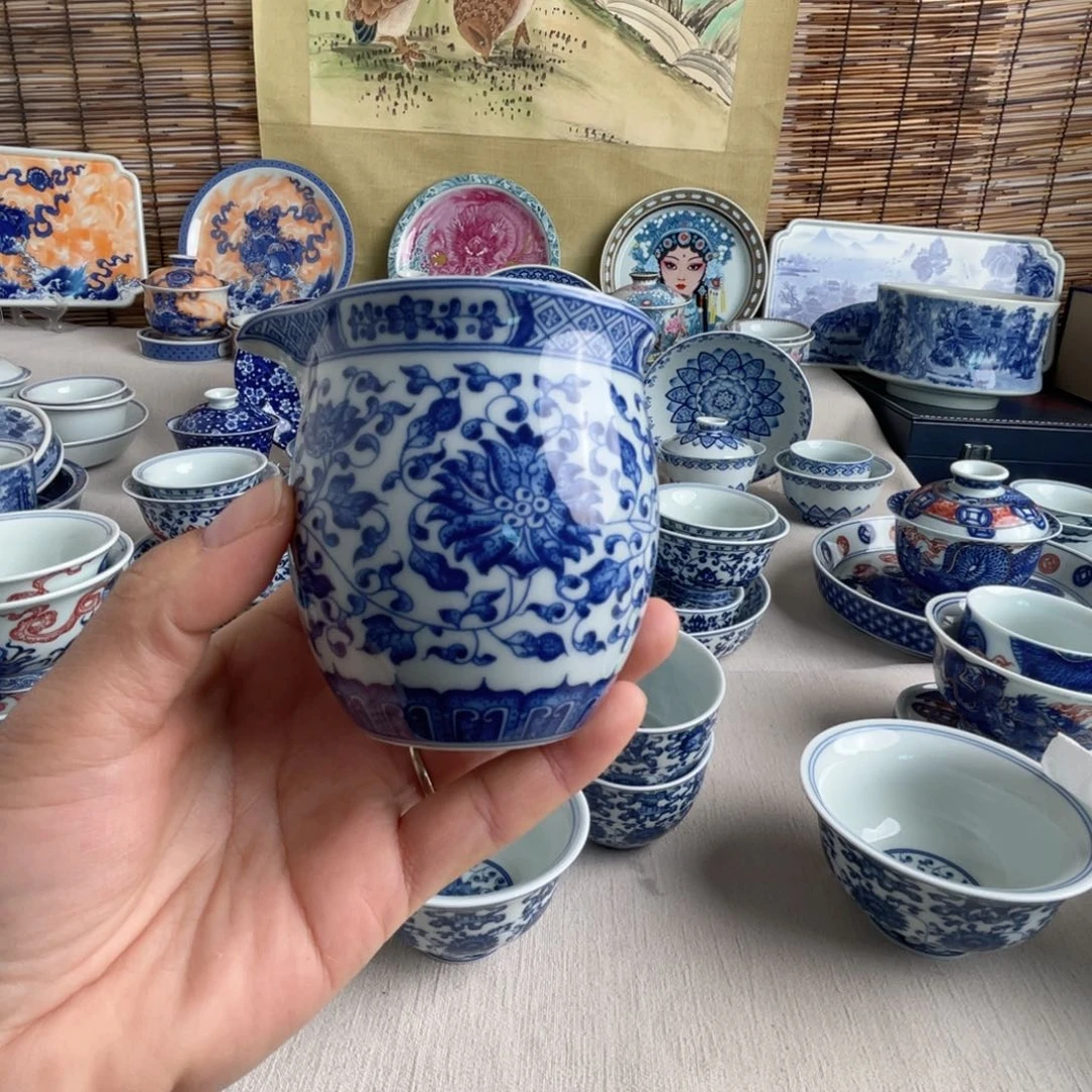 九***阳八宝纹公道杯景德镇