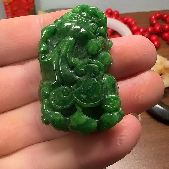 手把件物品尺寸挂件翠翠的