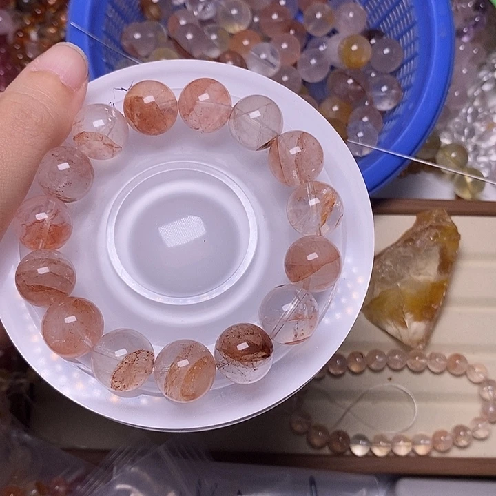 *****水晶手链未镶嵌粉胶