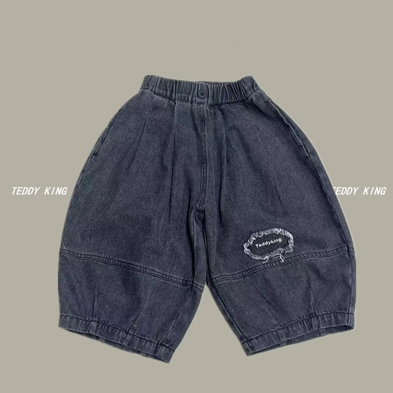 2025秋新品 中小童 时尚韩版牛仔休闲裤TXB25744