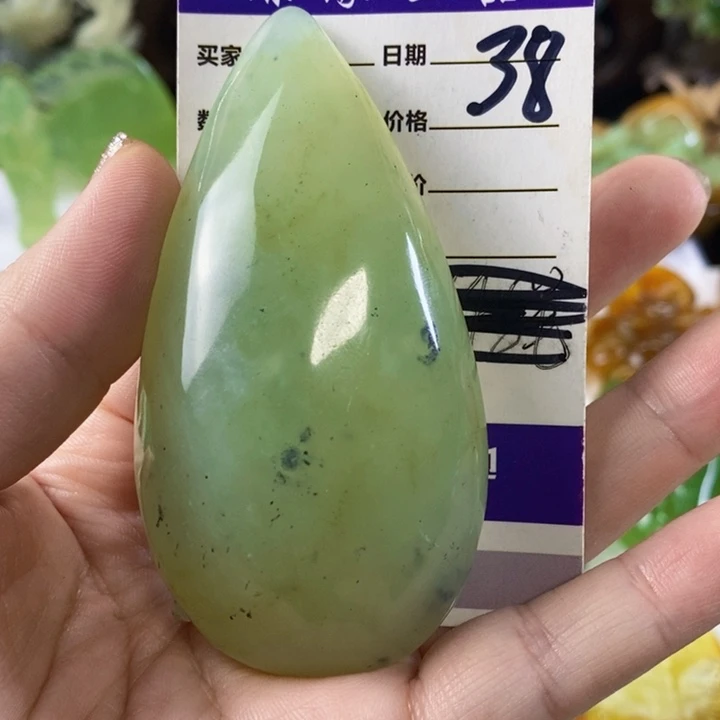 岫玉手把件未镶嵌