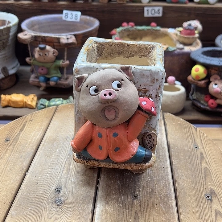 嘻哈多肉花盆百搭