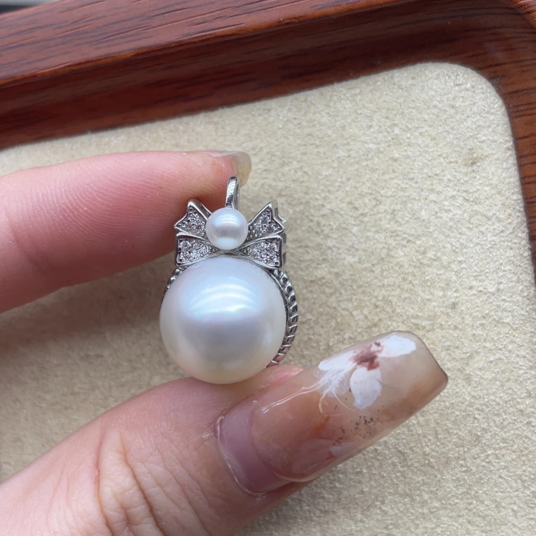 海水珍珠颈饰银S925镶嵌Z185