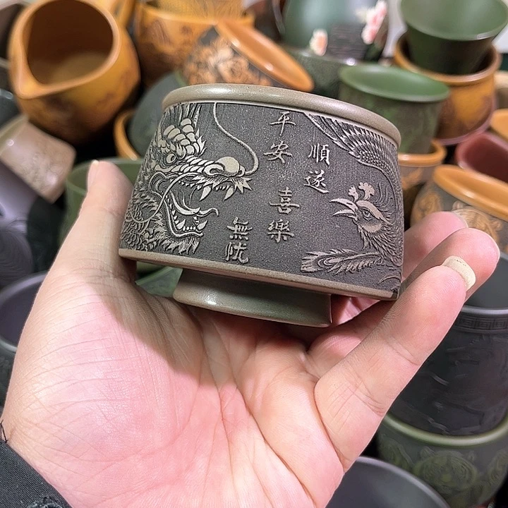 茶杯紫砂全手工紫砂主人杯