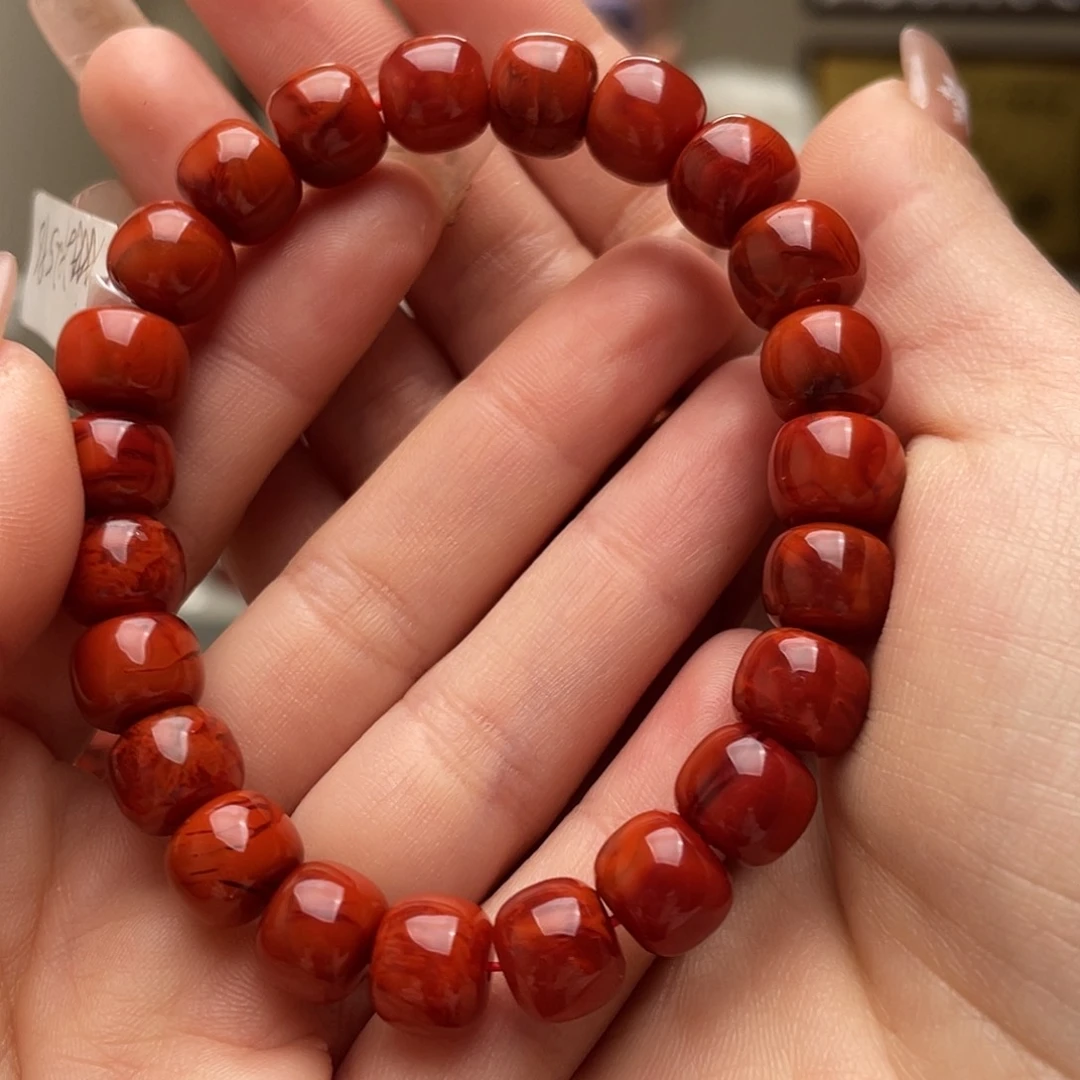 南红玛瑙手链未镶嵌缘*