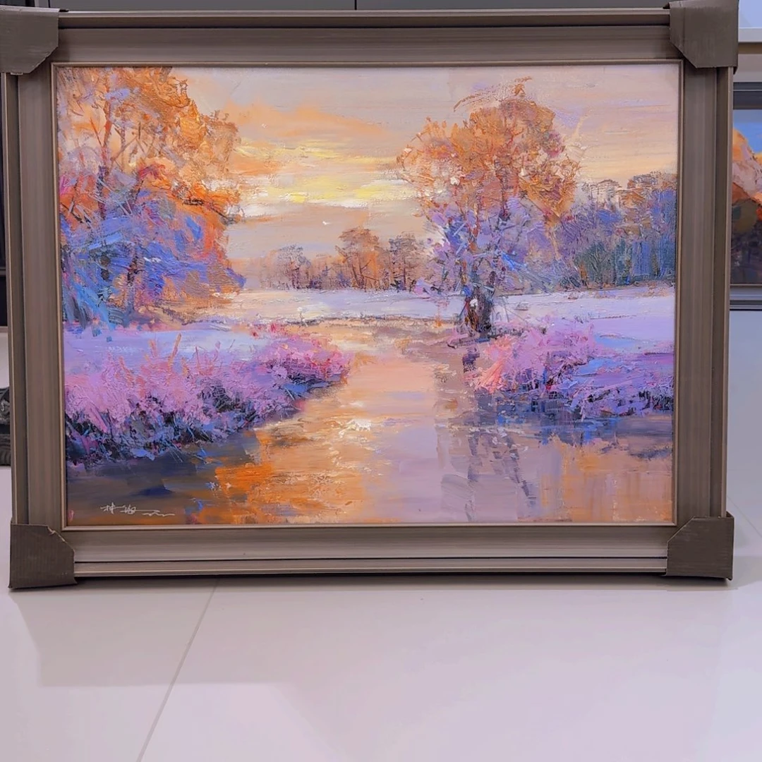 肖***白油画风景系列作品
