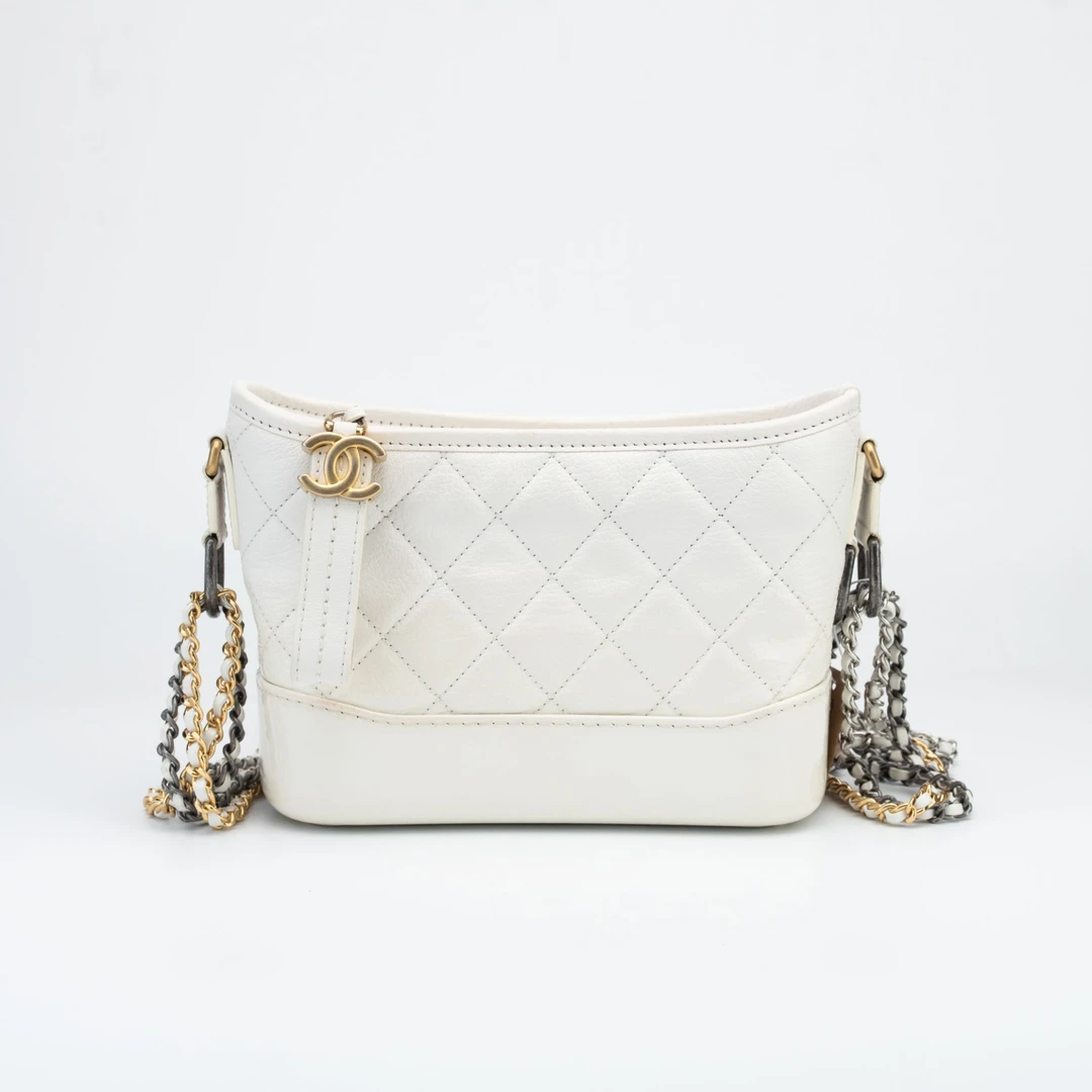 95新 Chanel/香奈儿 Chanel/香奈儿 白色流浪包2173