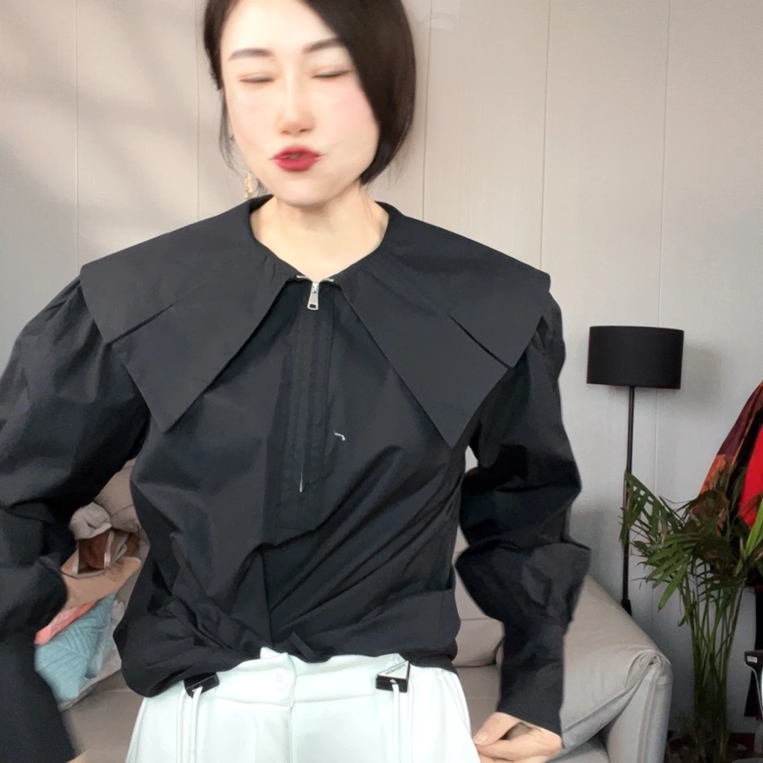 S m备注尺码黑色衬衣