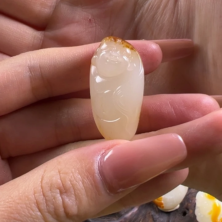 和田玉未镶嵌吊坠(不含链)