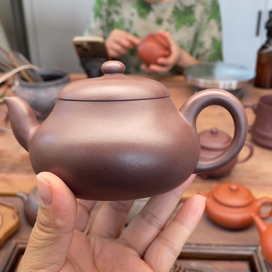 茶壶紫砂老紫泥君德