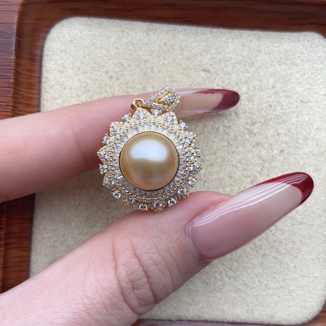 海水珍珠颈饰银S925镶嵌S83