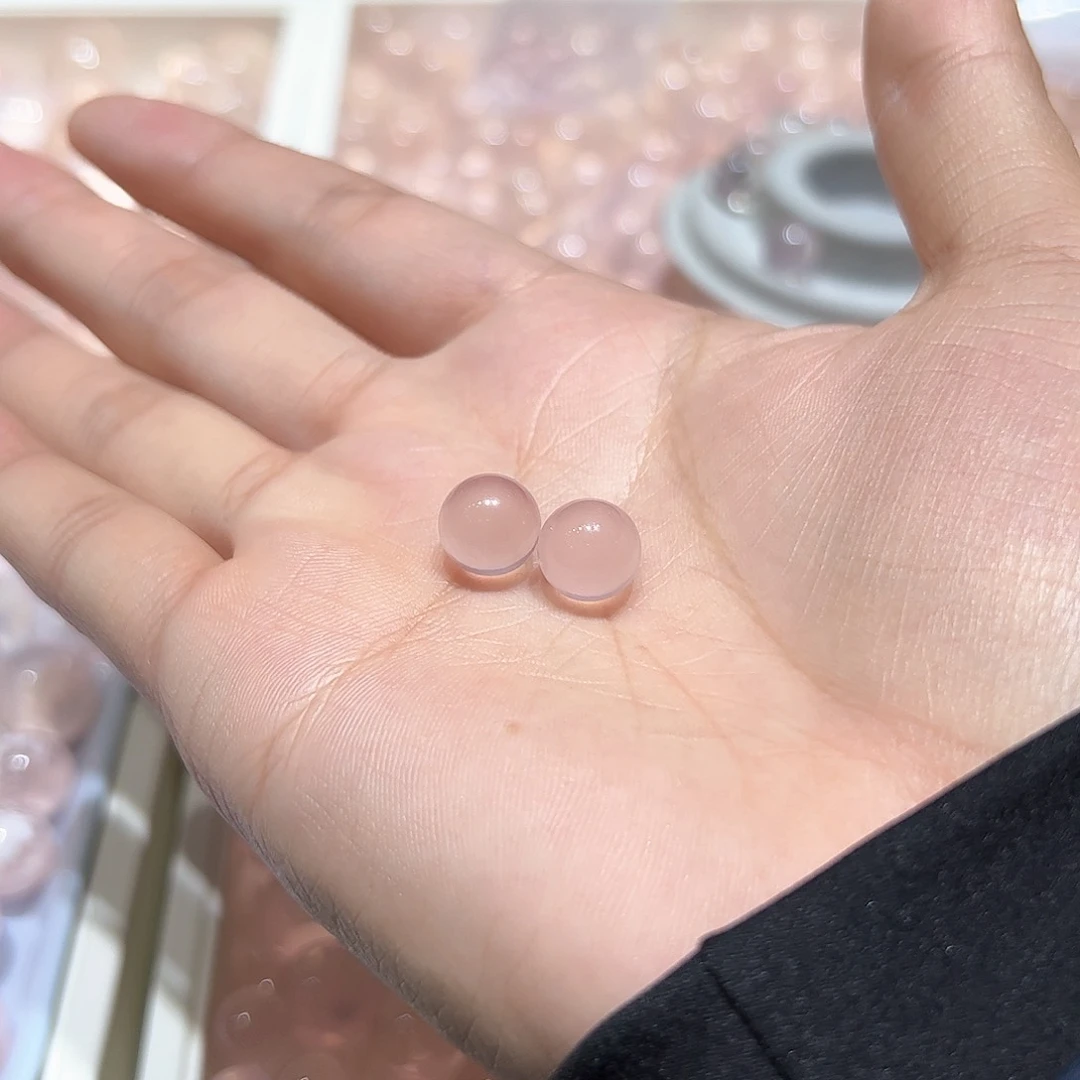 水晶手链未镶嵌?2个10mm粉水