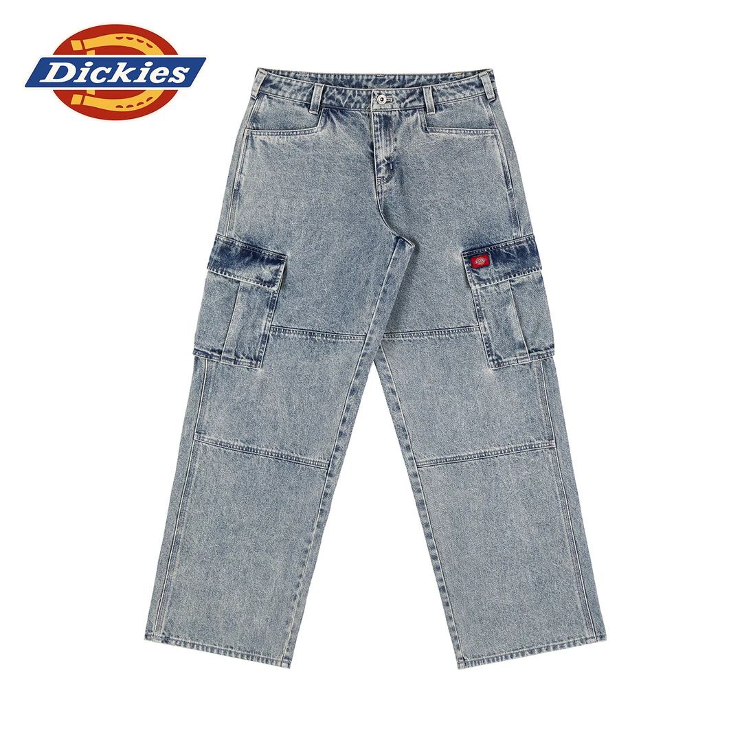 Dickies25女款纯棉丹宁多口袋双膝裤牛仔裤琥珀流光DK0A88IO