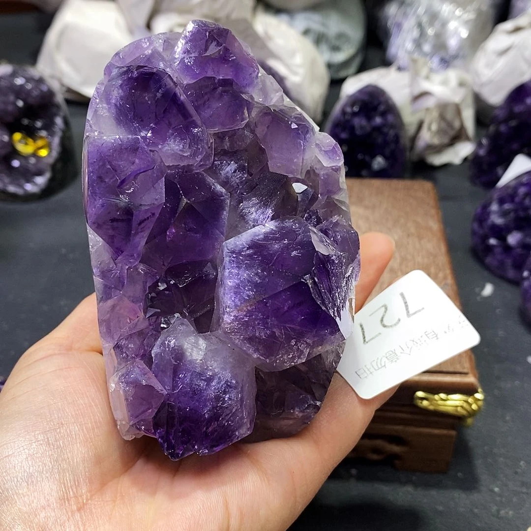 紫晶珠宝半成品未镶嵌