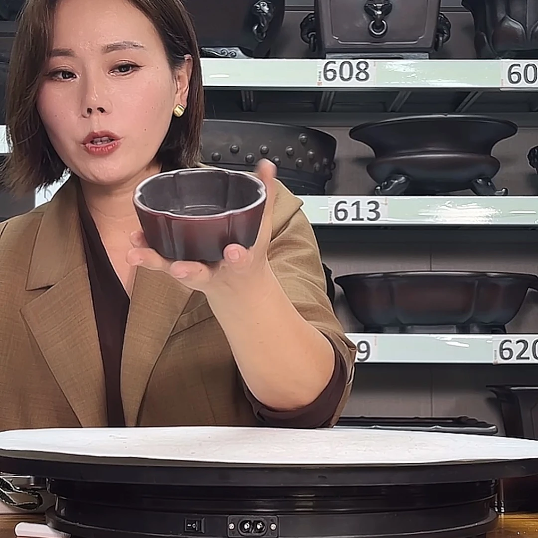 粗***条花盆紫砂宜兴紫砂65号