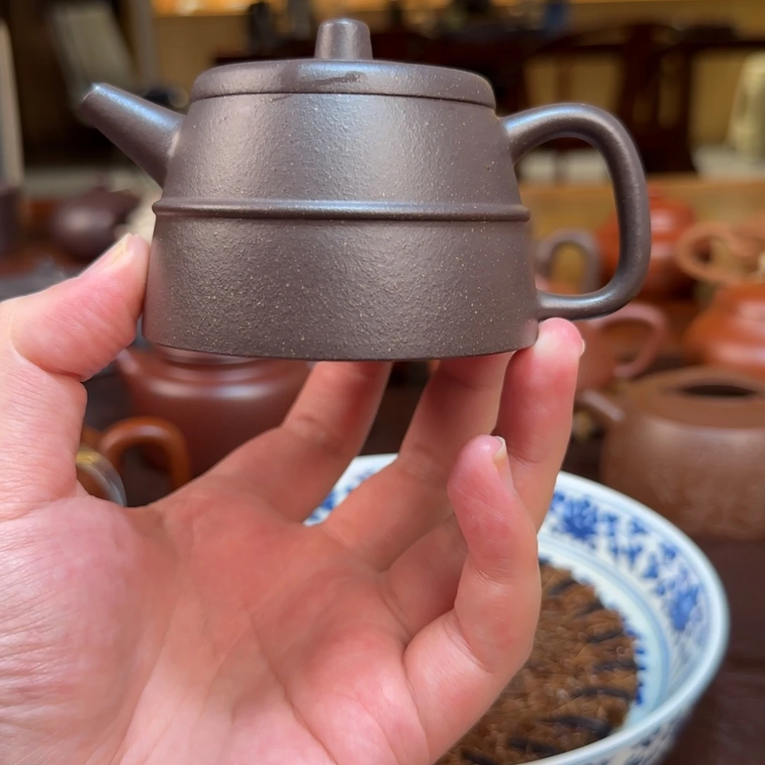 紫砂茶壶秦权紫砂壶