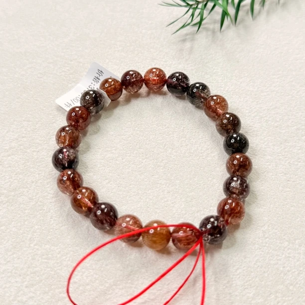 【六六中古】精美发晶手串te6949不限手围