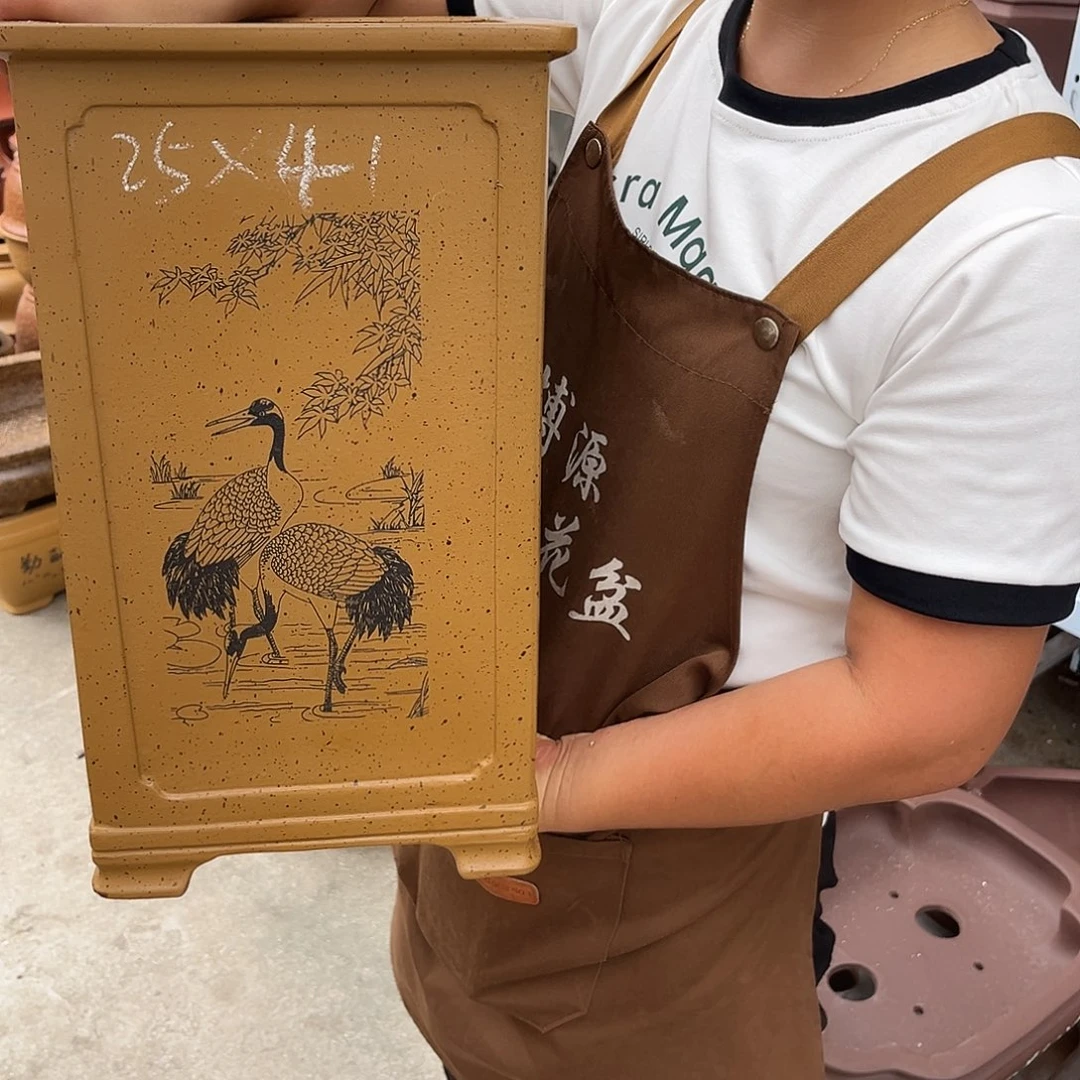 紫砂花盆盆景艺术