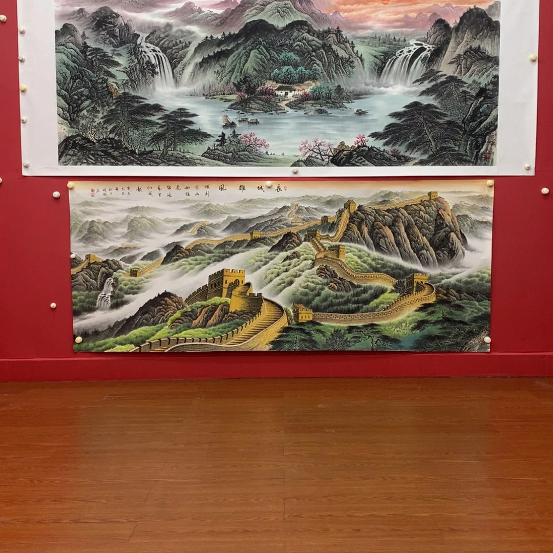 @***界国画小八尺长城雄风