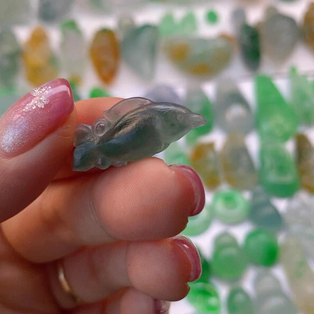 定制翡翠未镶嵌海豚