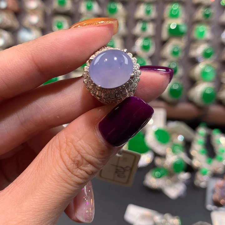 定制翡翠未镶嵌紫