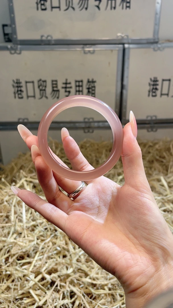 天然辰砂云品阁精品手镯Y0899