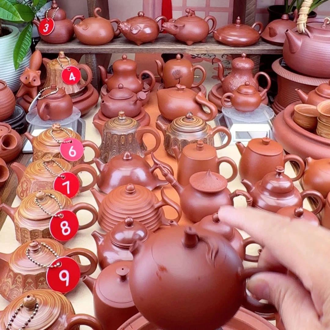 萬****茶壶朱泥泡嘴100 cc手拉