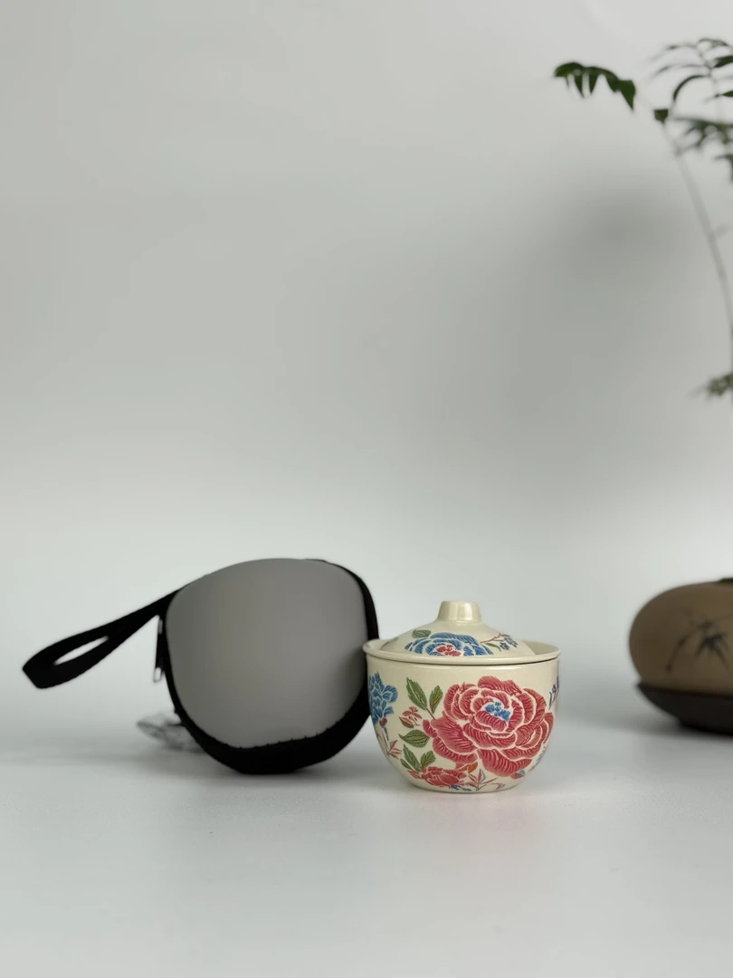 黄汝小自泡【刺绣牡丹】旅行茶具 LC