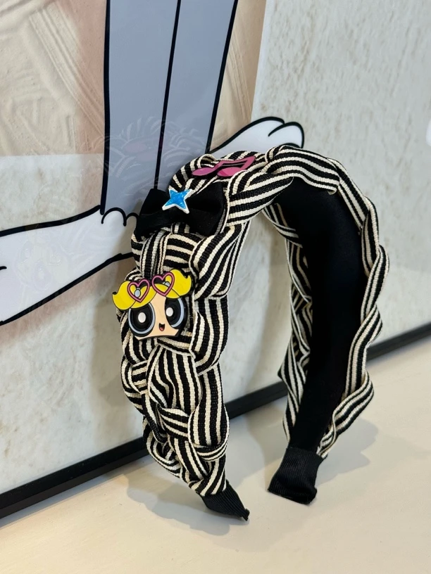 2476飞天小女警条纹发箍