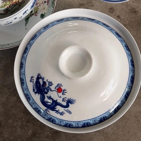 陶瓷8寸盖碗一个陶瓷